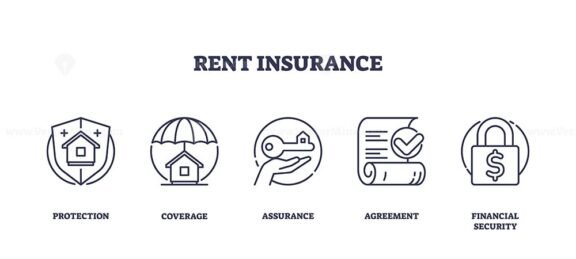 rent insurance icons outline 1