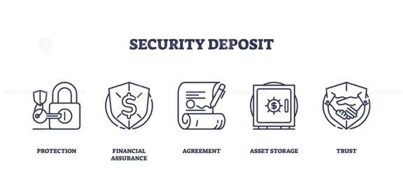 security deposit icons outline 1