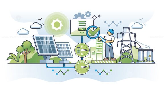 solar energy charge controllers outline concept 1