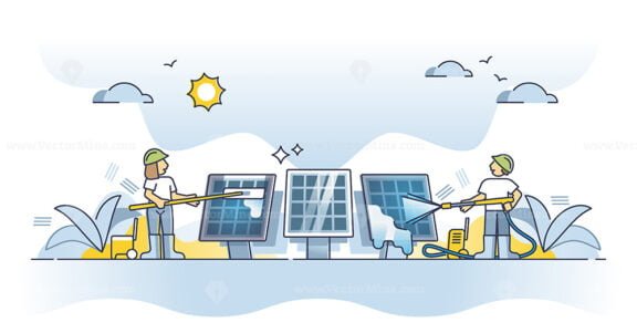 solar panel cleaning outline concept 1