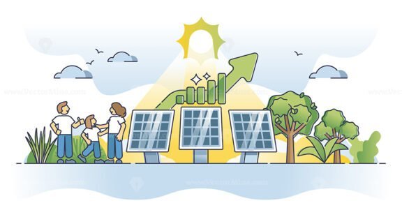 solar power efficiency outline concept 1