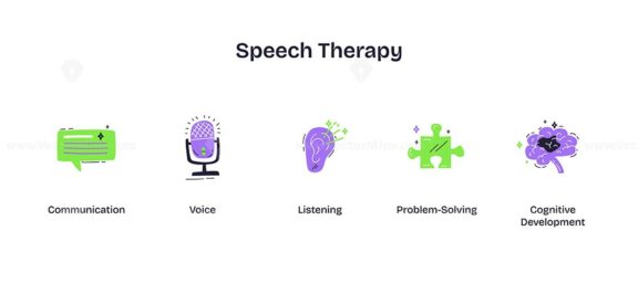 speech therapy playful icons 1