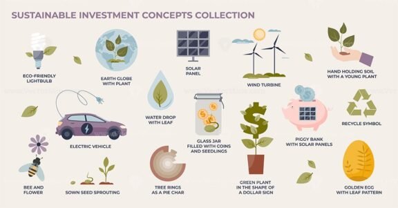 sustainable investment concepts collection 1
