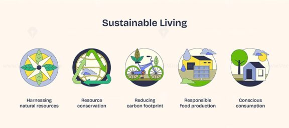 sustainable living neubrutalism icons 1