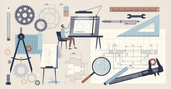 technical drawing set 1