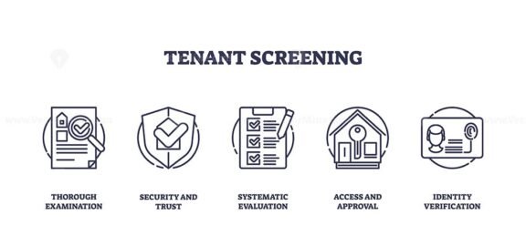 tenant screening icons outline 1