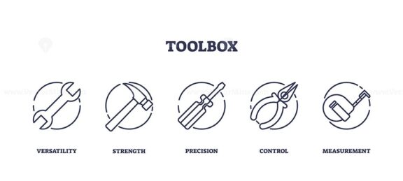 toolbox icons outline 1