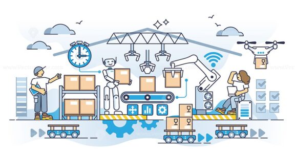 Warehouse automation with effective and precise technology outline concept